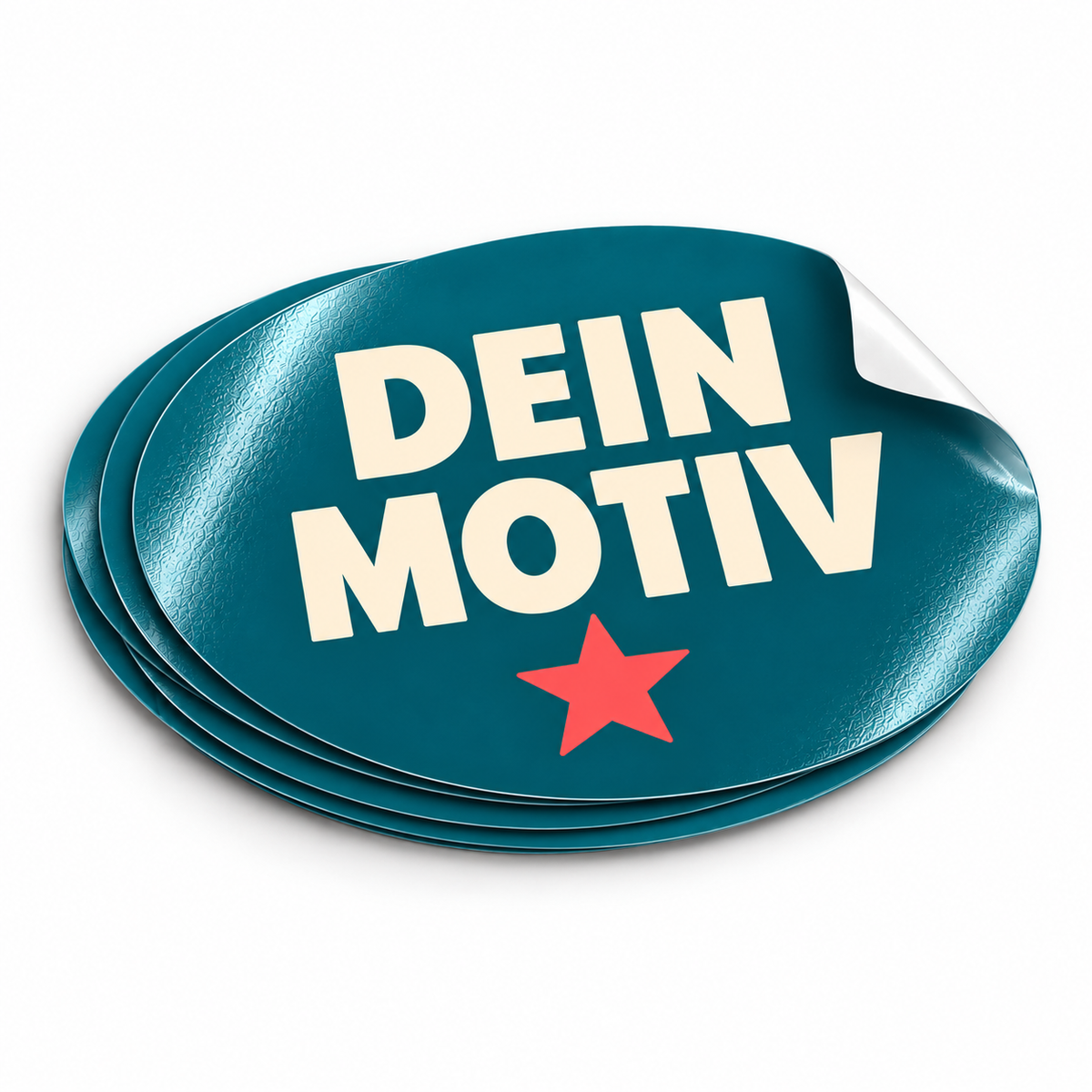 Outdoor-Aufkleber oval 2 cm × 4 cm – Beispielmotiv Dein Motiv