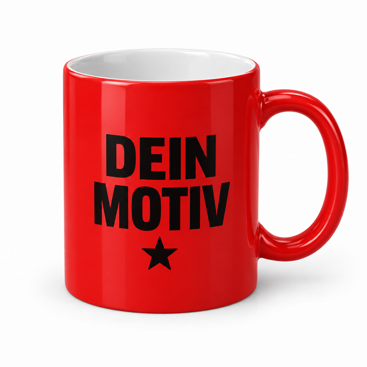 Eigene Produktvisualisierung – classic rot weiß – Dein Motiv
