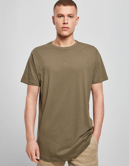 Build Your Brand BY028 Shaped Long Tee – optional mit Wunschdruck