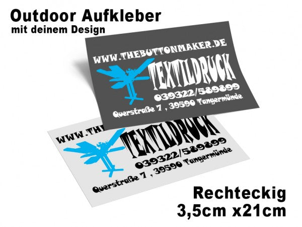 Outdoor-Aufkleber 3,5 cm × 21 cm