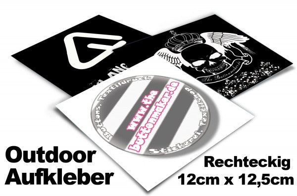 Outdoor-Aufkleber – rechteckiges Beispielmotiv