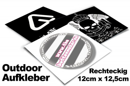 Outdoor-Aufkleber – rechteckiges Beispielmotiv