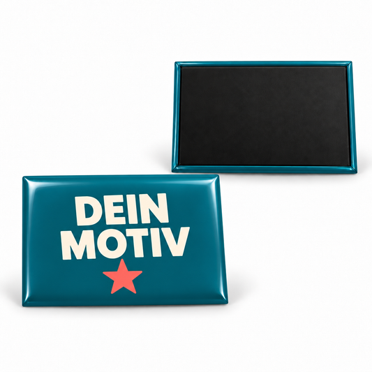 64x89mm Buttons mit Magnet – Vorder- und Rückseite
