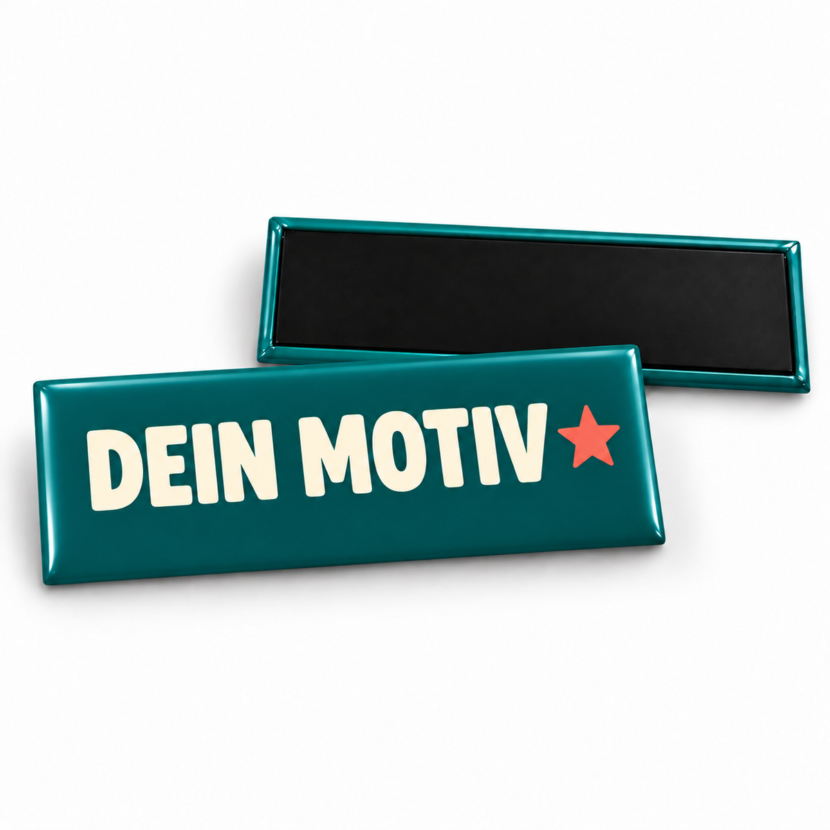 38x114mm Buttons mit Magnet – Vorder- und Rückseite