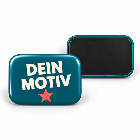 50x76mm Buttons mit Magnet – Vorder- und Rückseite
