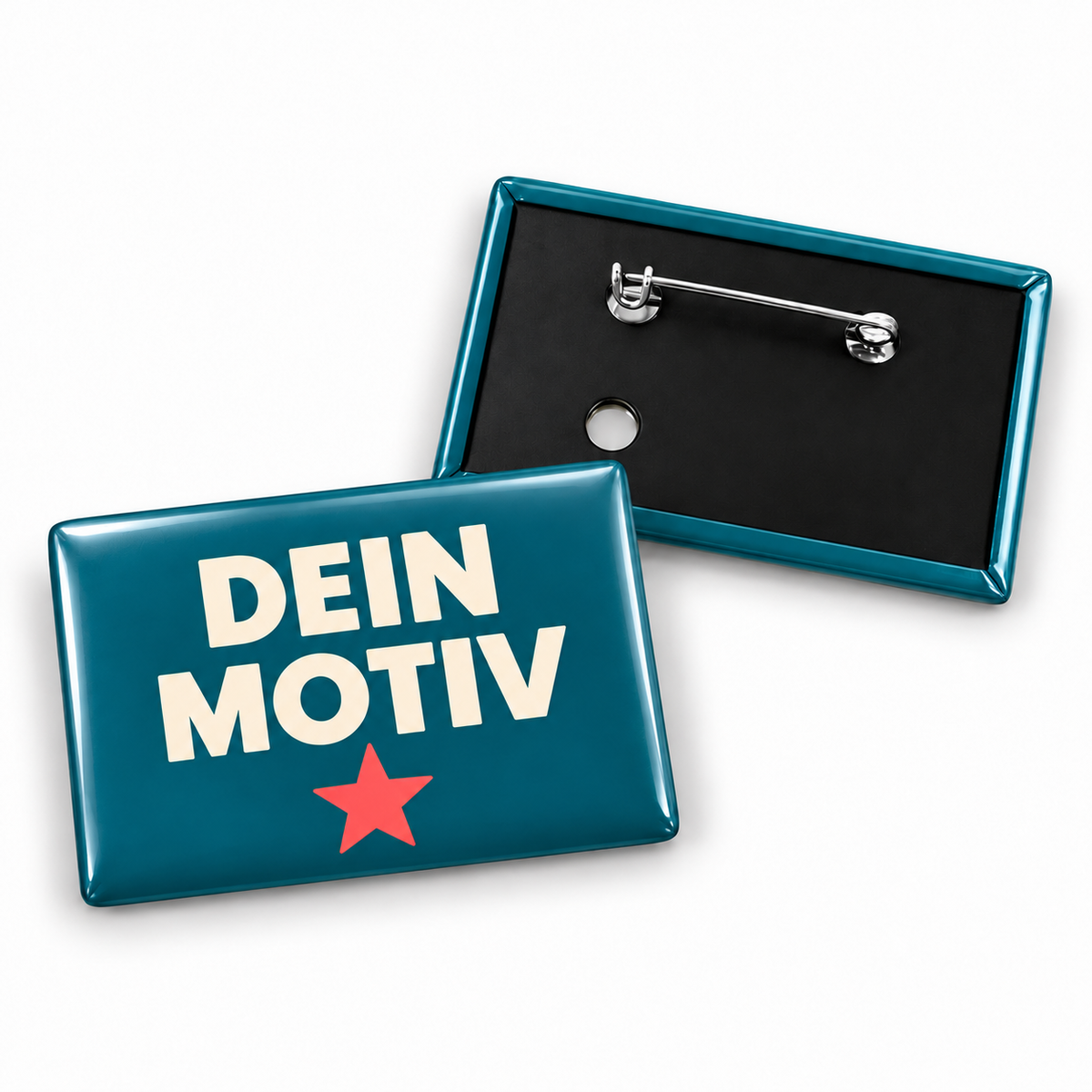 44x68mm Buttons mit Nadel – Vorder- und Rückseite
