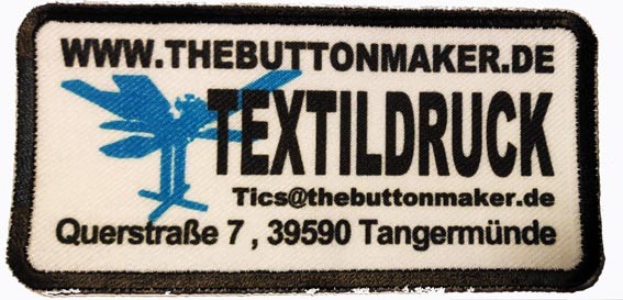 Patch inklusive Bedruckung